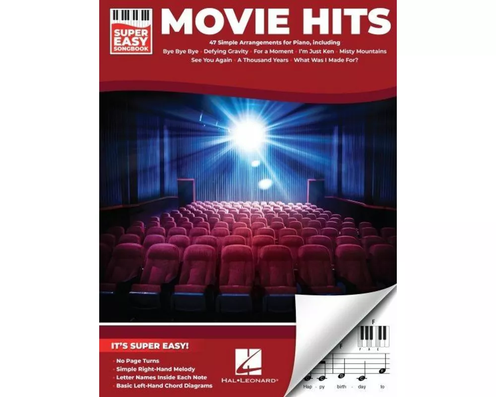 Movie Hits - Super Easy Songbook: 47 Film Favorites Arranged Simply for Piano