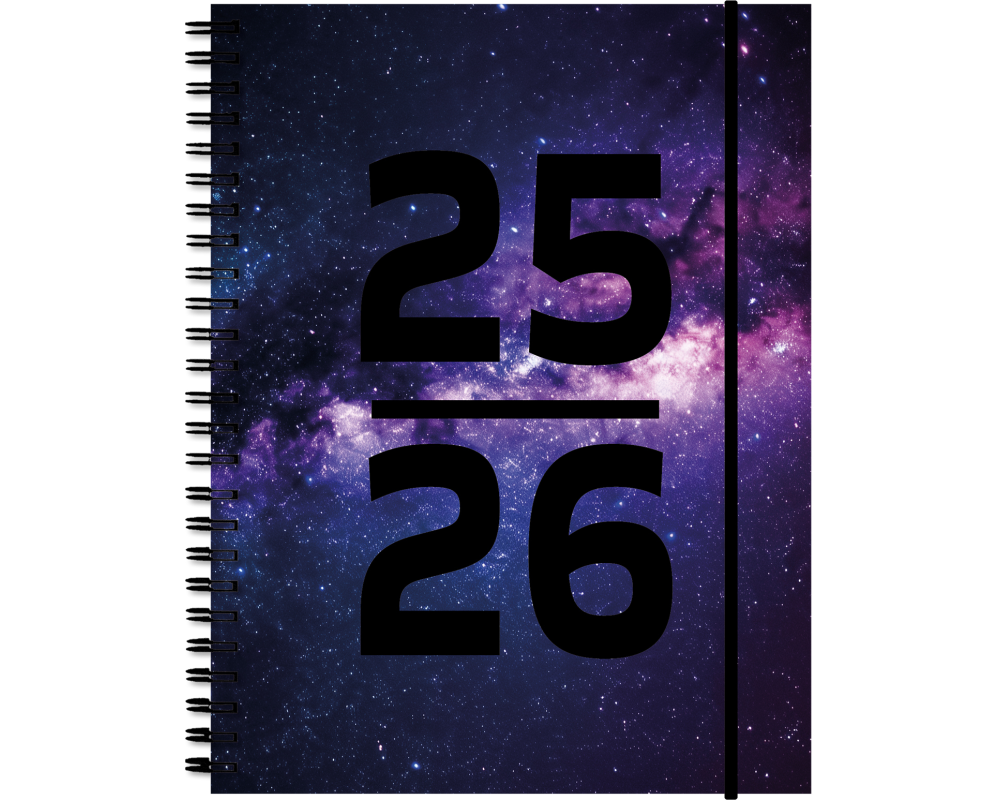 SIMPLEX Schüleragenda Touch 25/26 500432.26 1W/2S 17M Galaxy ML 12x16.5cm