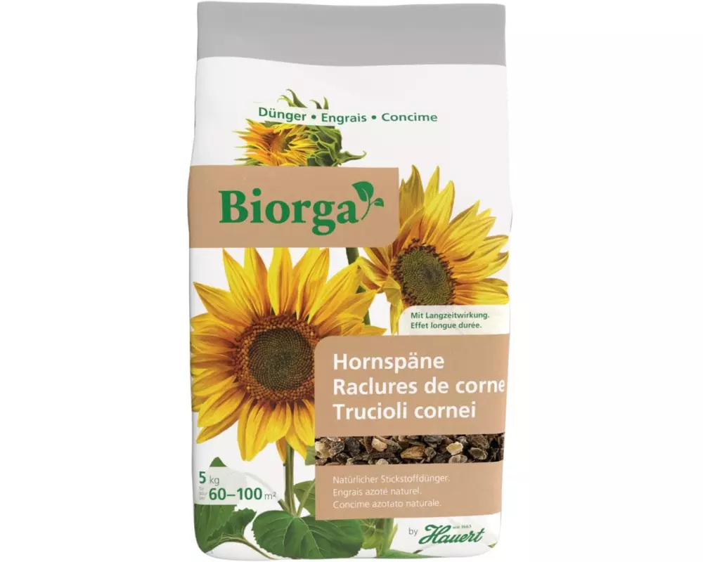 Hauert Stickstoffdünger Biorga Hornspäne, 5 kg