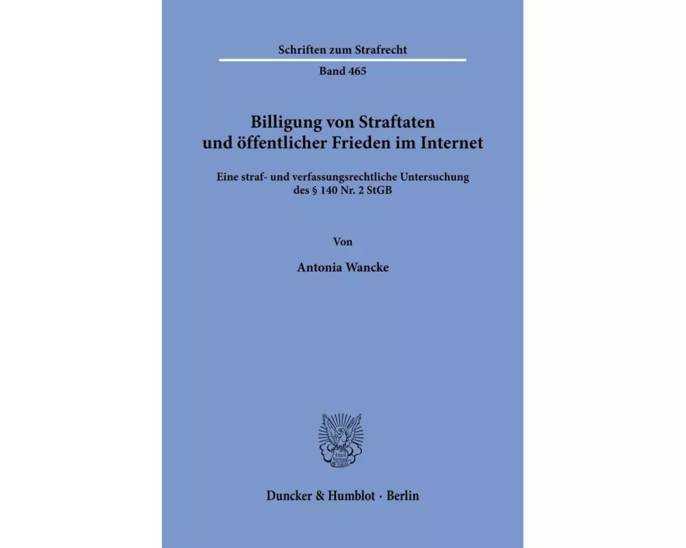 Billigung von Straftaten und öffentlicher Frieden im Internet