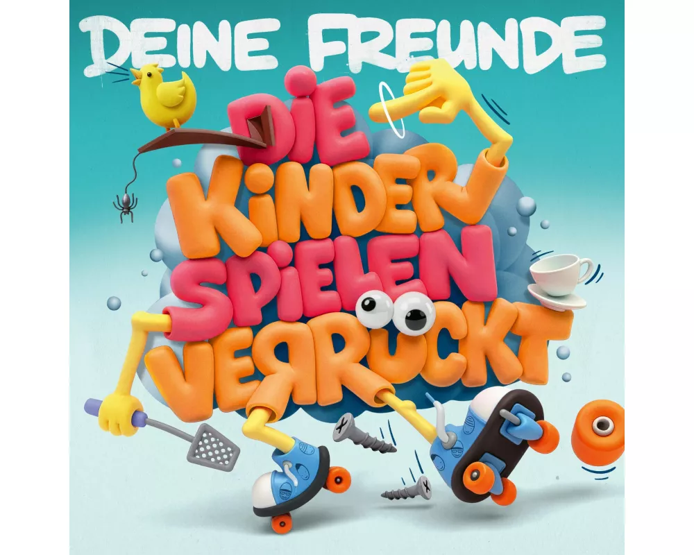Die Kinder spielen verrückt