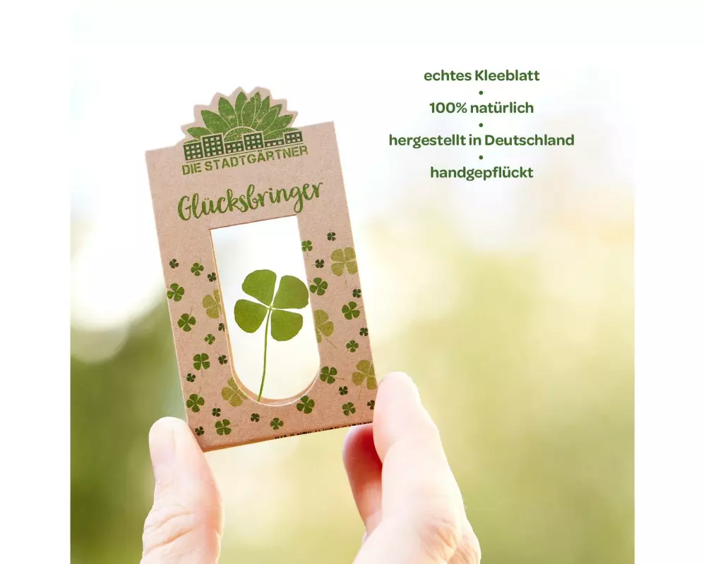 Die Stadtgärtner Glücksbringer Kleeblatt