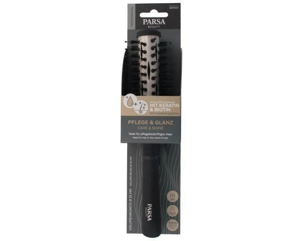 Parsa Beauty Keratin Care and Shine Rundföhnbürste Schwarz