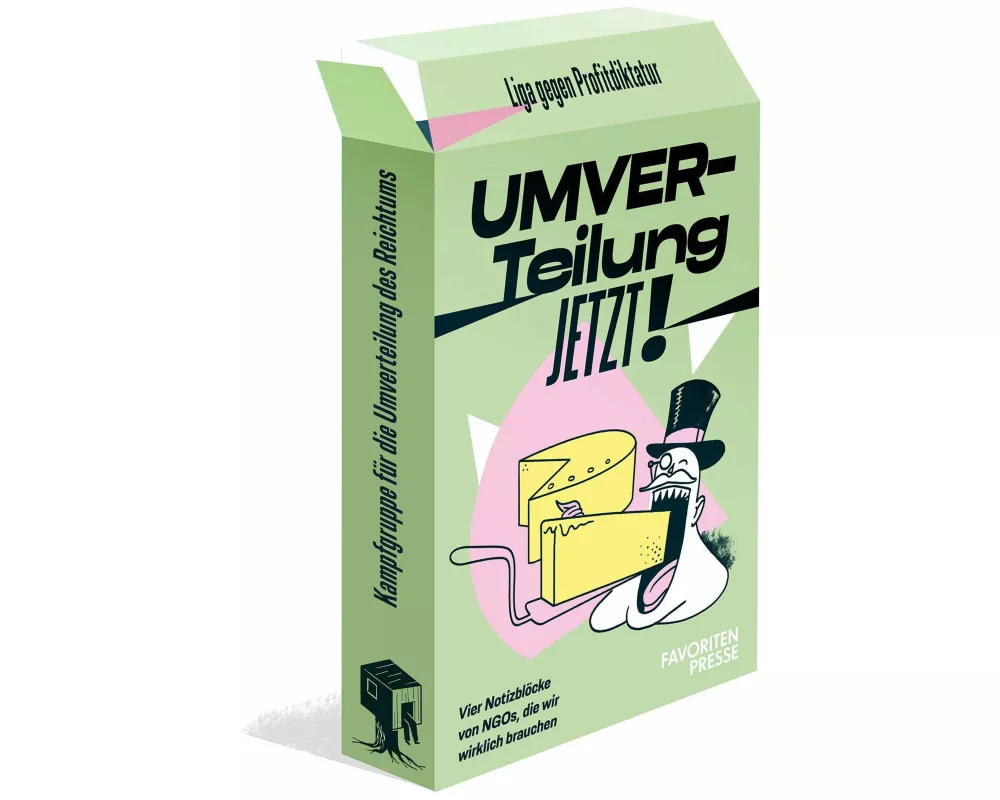 Notizblock-Set - Umverteilung jetzt