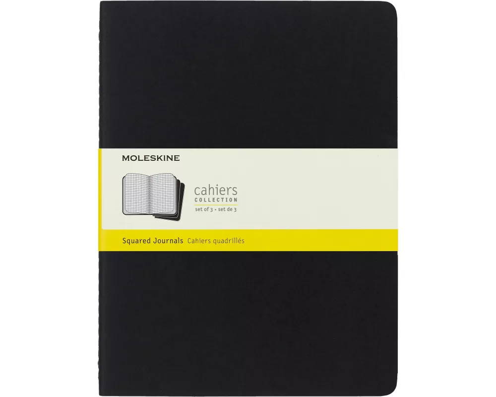 Moleskine Cahier XL Black Squared