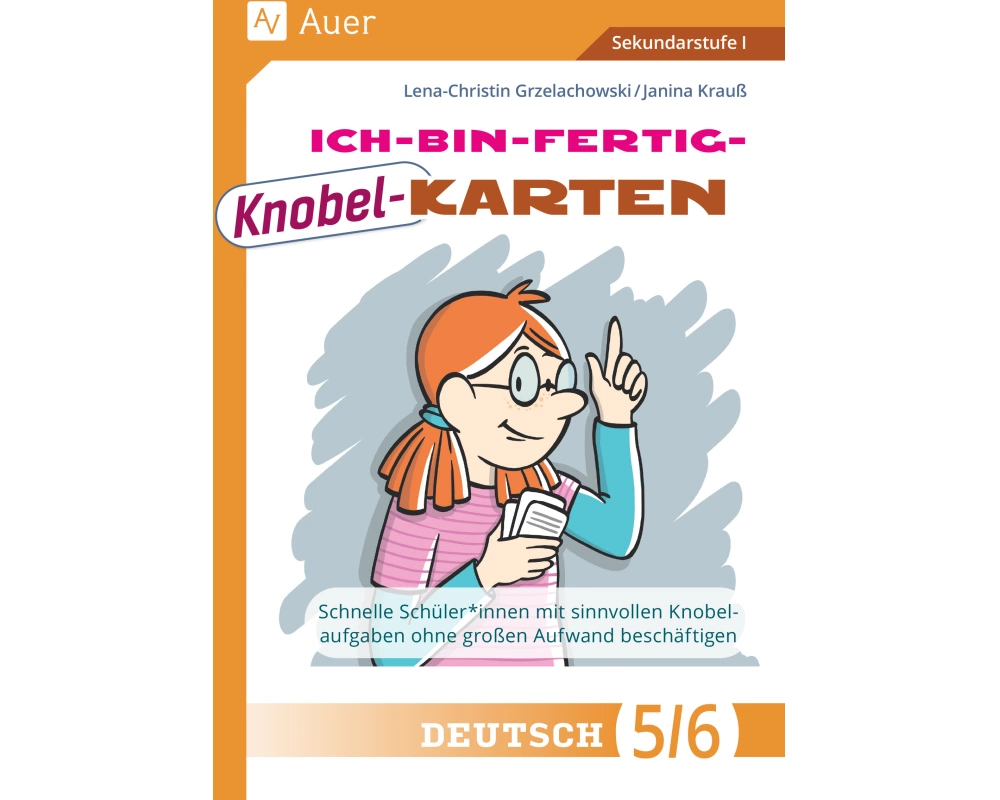 Ich-bin-fertig-Knobelkarten Deutsch Klassen 5-6