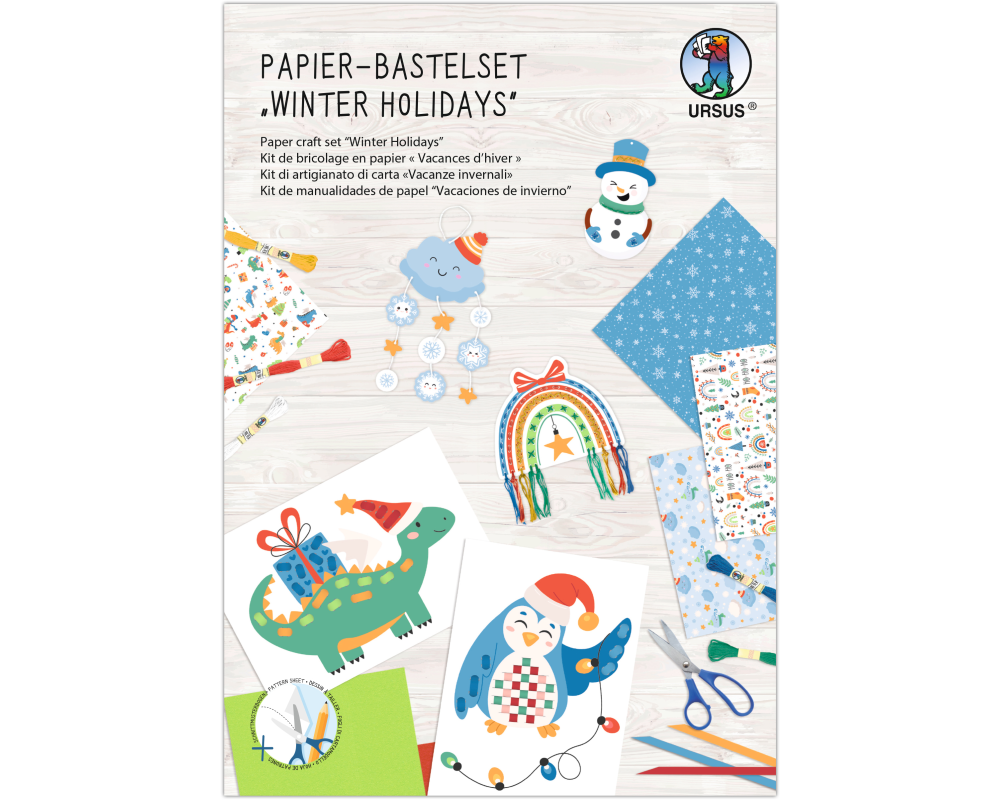 URSUS Papier Bastelset 8080003F Winter Holidays