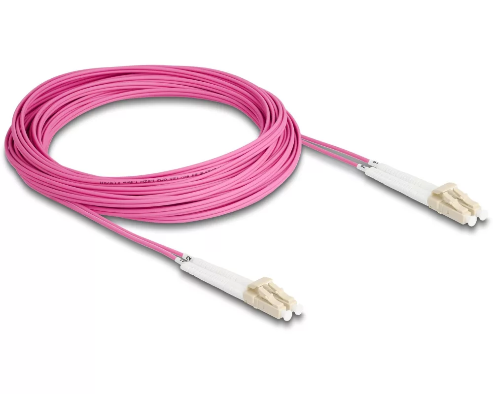 Delock LWL-Patchkabel Multimode LC – LC, OM4, Duplex, 10 m