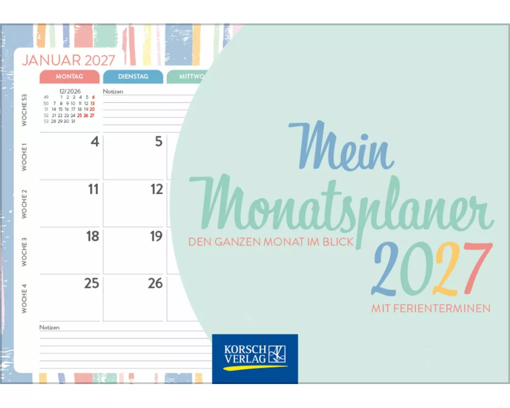 Mein Monatsplaner 2027