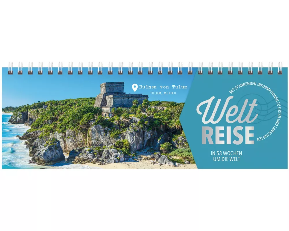 Tischquerkalender Weltreise 2027