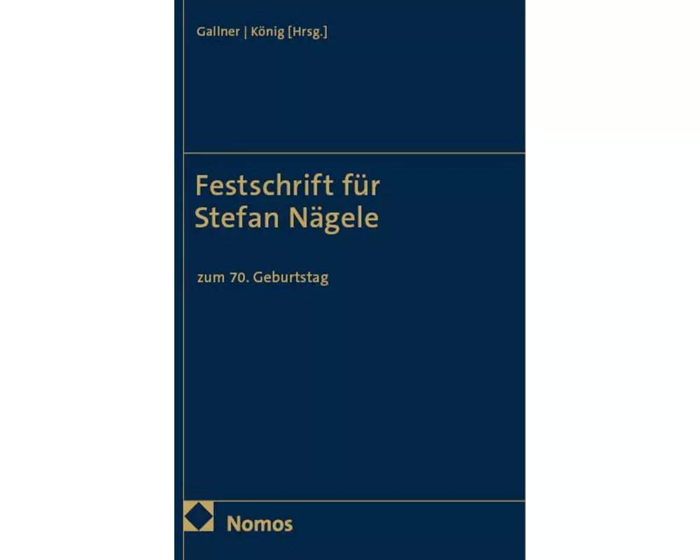 Festschrift für Stefan Nägele