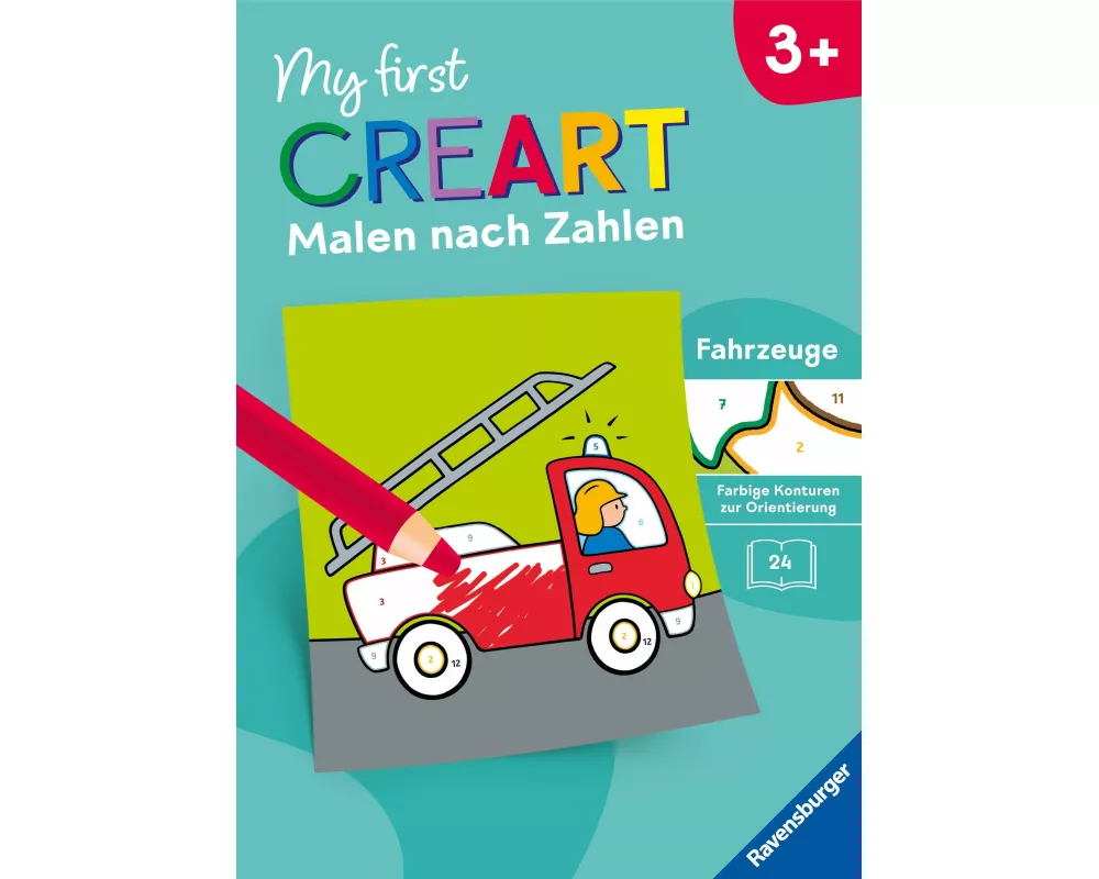 My first CreArt Malen nach Zahlen ab 3 - Fahrzeuge