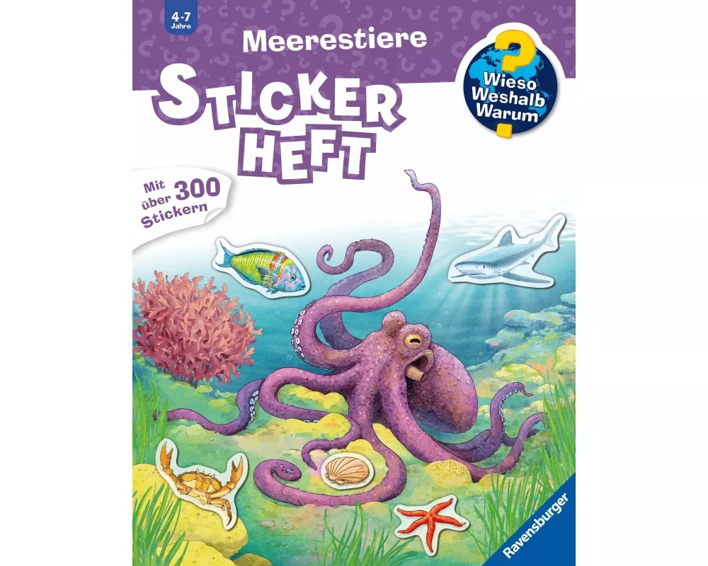 Wieso? Weshalb? Warum? Stickerheft - Meerestiere