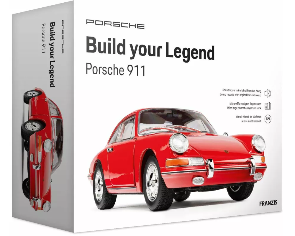FRANZIS 67247 - Porsche 911 - Build your Legend Signalrot