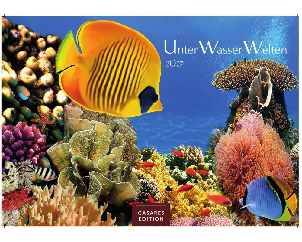 Unterwasserwelten Kalender 2027 - Wandkalender | Fotokalender Naturkalender 24x35cm - Atemberaubende Meereslandschaften & Korallenriffe
