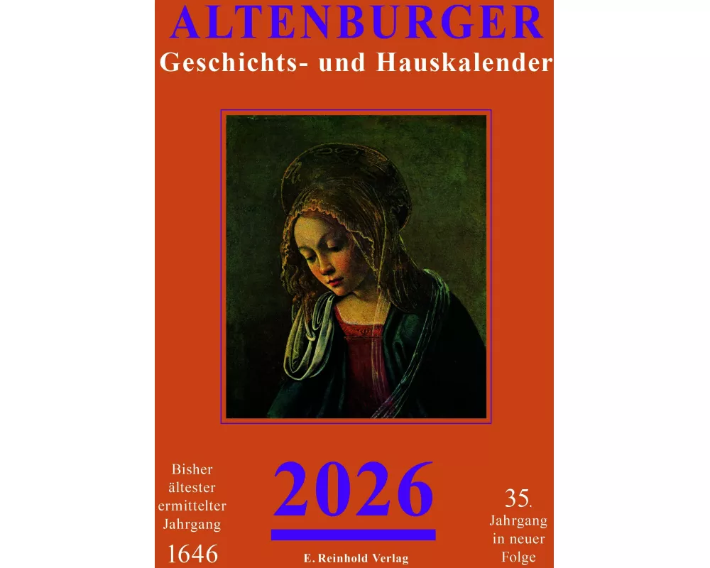 Altenburger Geschichts- und Hauskalender 2026
