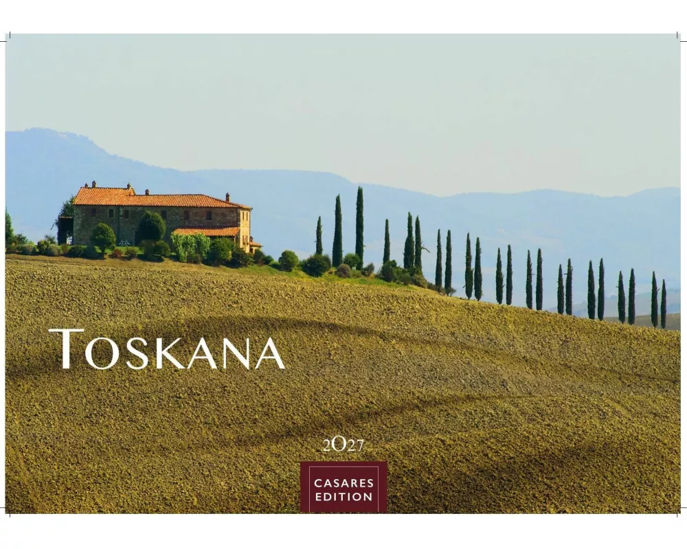 Toskana Kalender 2027 - Wandkalender | Fotokalender Italien 24x35 cm - mit malerischen Fotos der Toskana- Italien