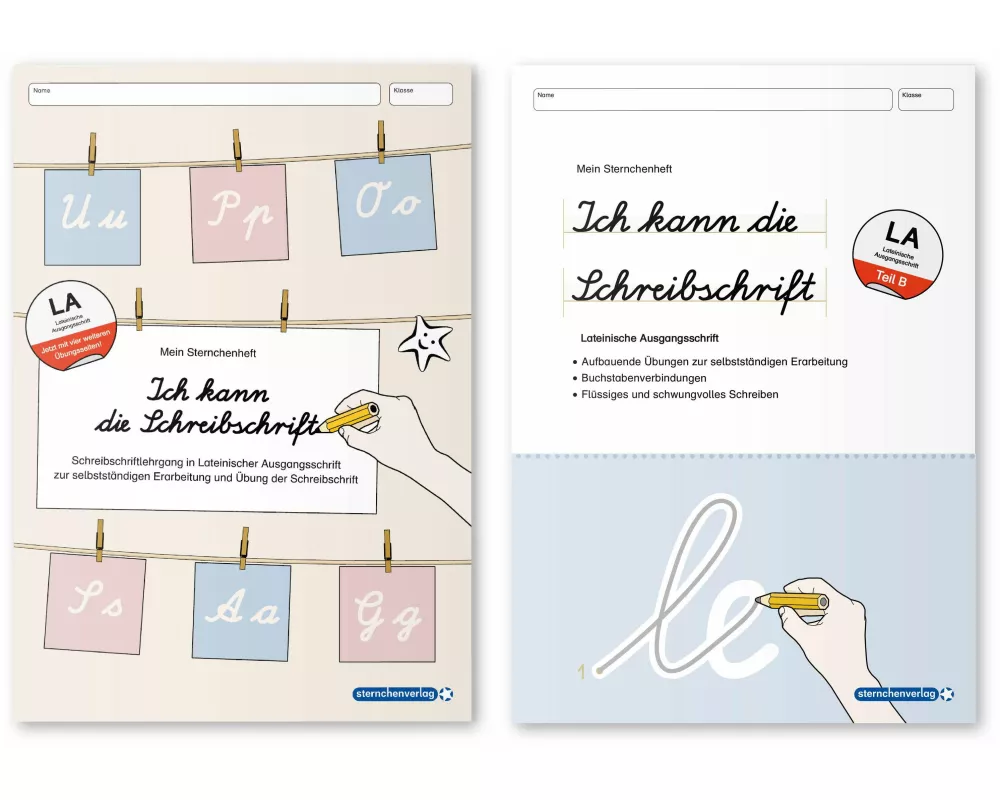 Ich kann die Schreibschrift + Übungsheft zu den Buchstabenverbindungen - Lateinische Ausgangsschrift - 2 Hefte