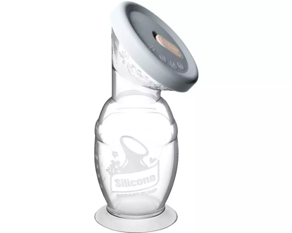 Haakaa Milchpumpe Gen 2 aus Silikon mit Saugnapfbasis Manuell