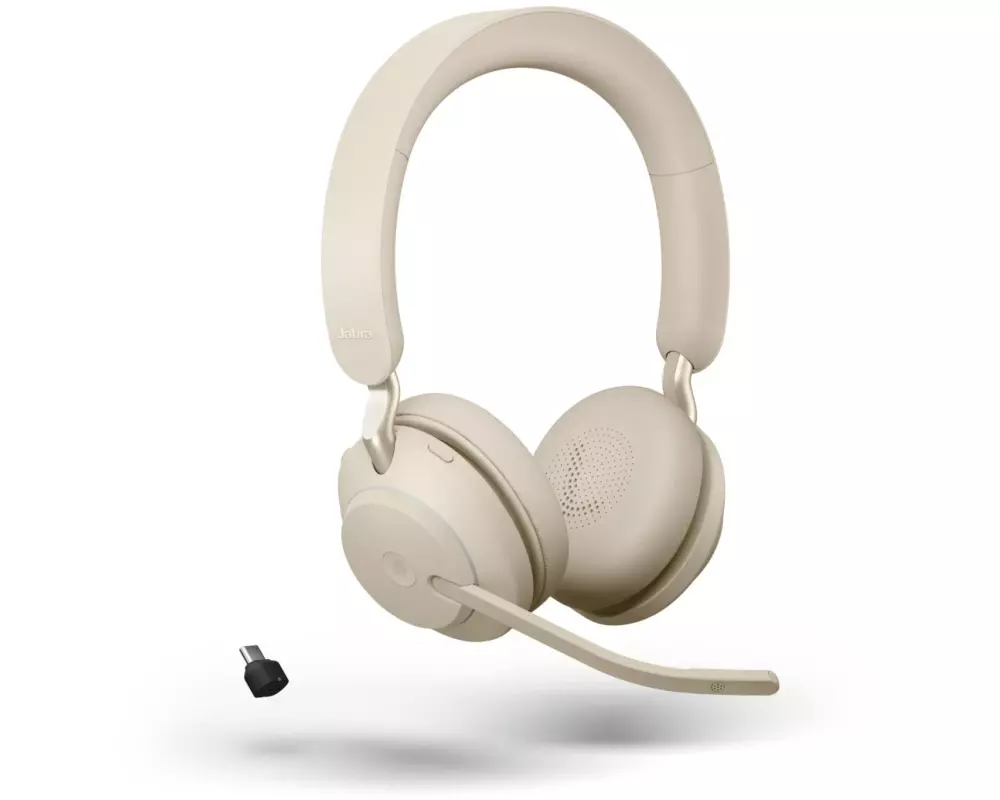 Jabra Headset Evolve2 65 Duo MS Beige, USB-C