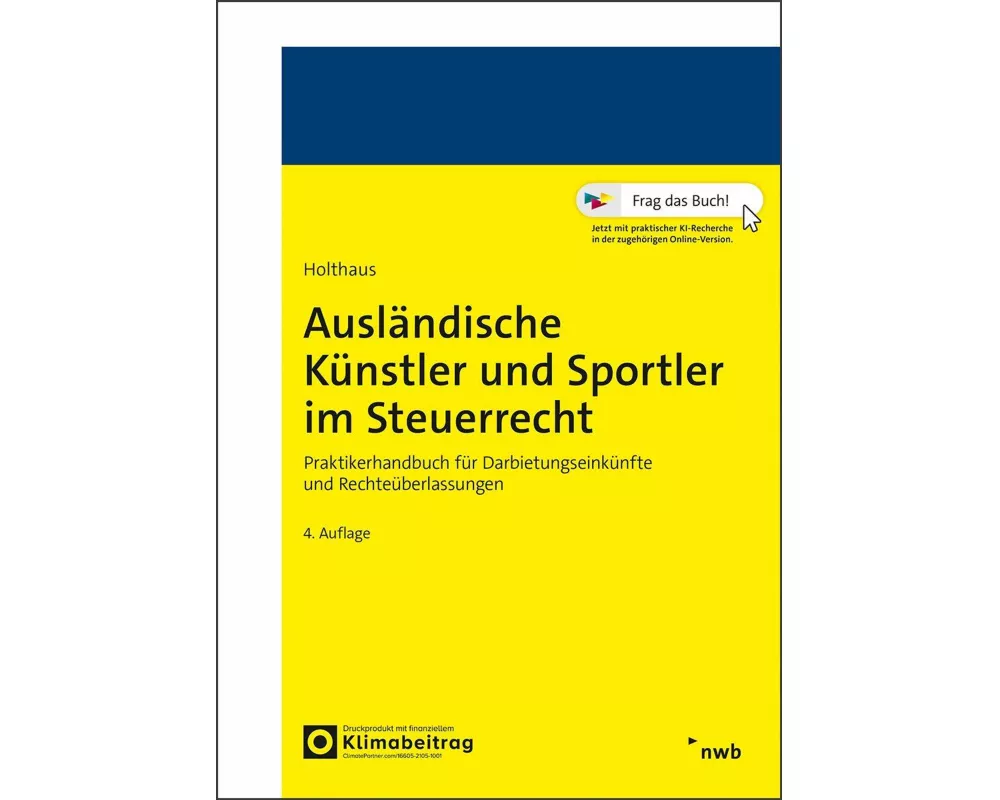Ausländische Künstler und Sportler im Steuerrecht