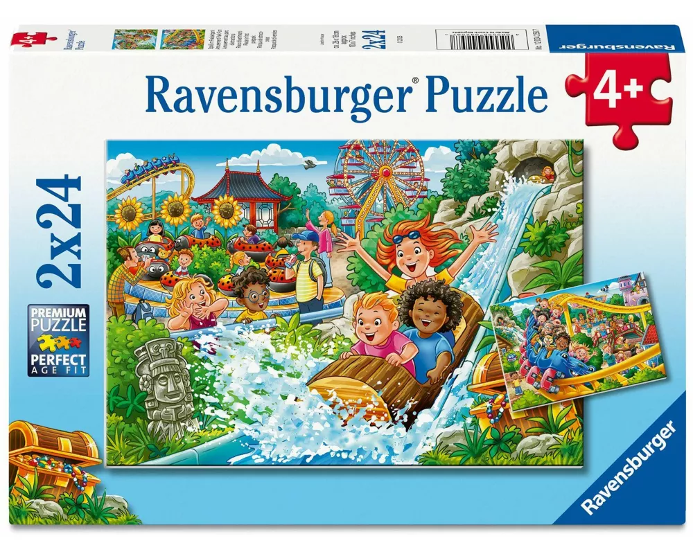 Kinderpuzzle 2x24 Teile - Vergnügungspark