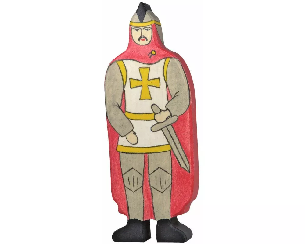 Ritter mit rotem Mantel