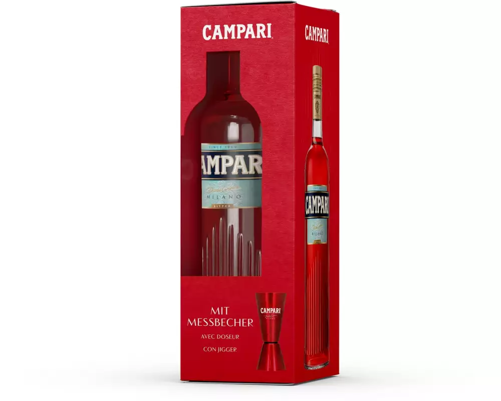 Campari Bitter mit Messbecher 23% 1 l