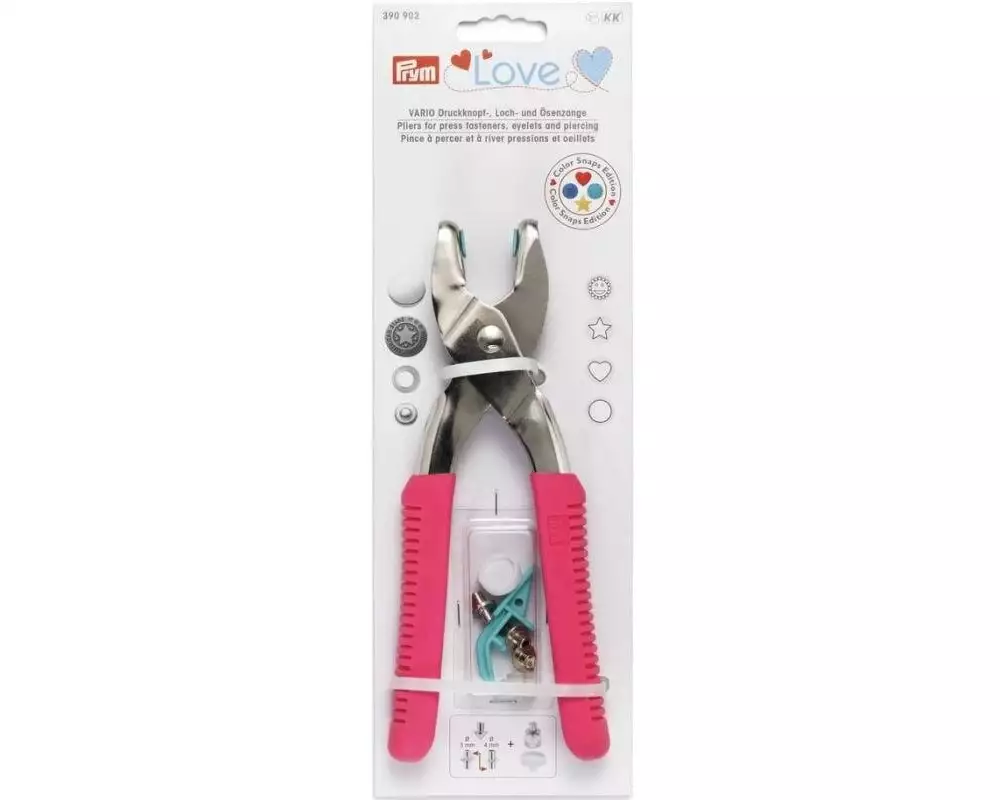Prym Love Vario-Zange Inklusive Werkzeug-Set, Pink