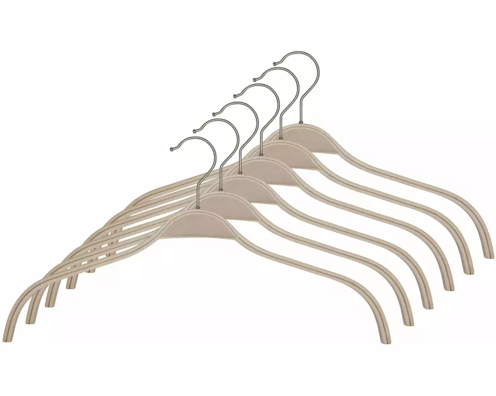 Maul Kleiderbügel Ergo 6 Stück, Braun
