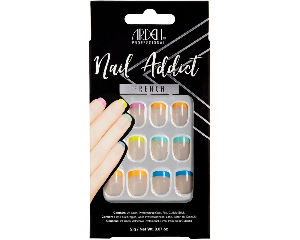 Ardell Nail Addict Rainbow French 24 Stück