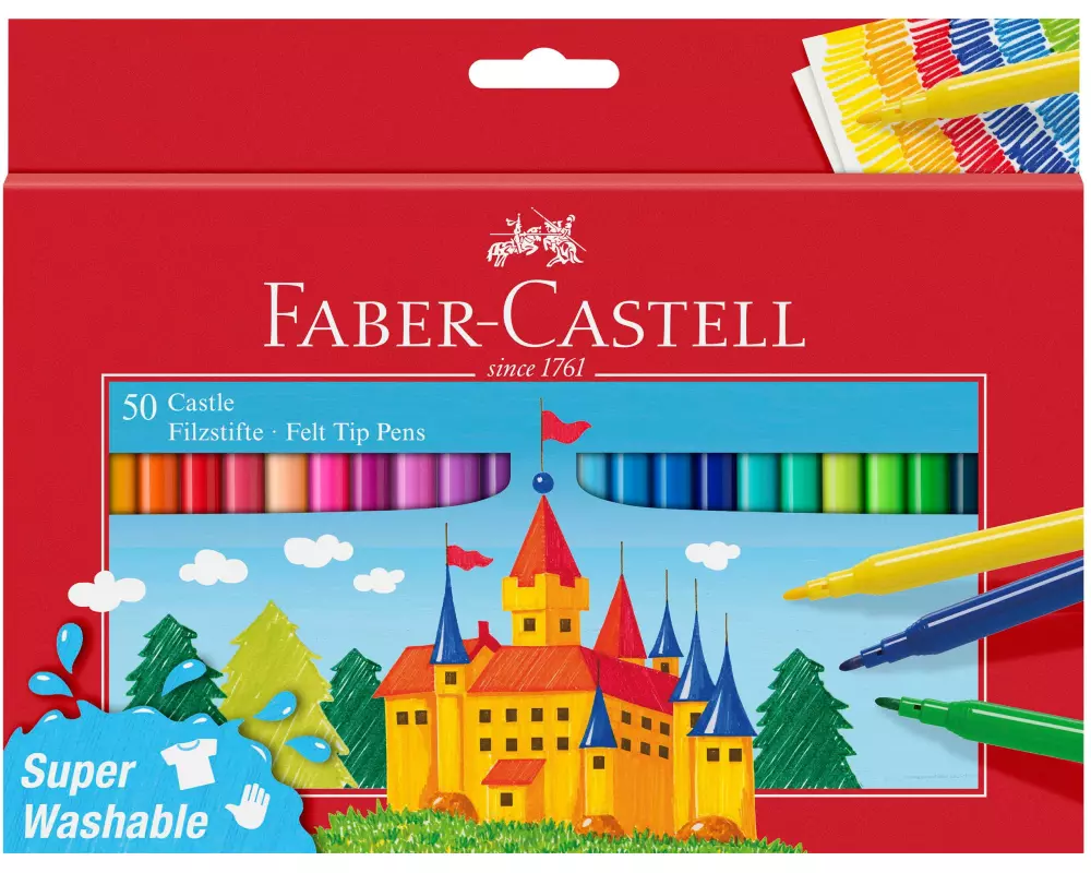 Faber-Castell Filzstift Castle Set mit 50 Stück