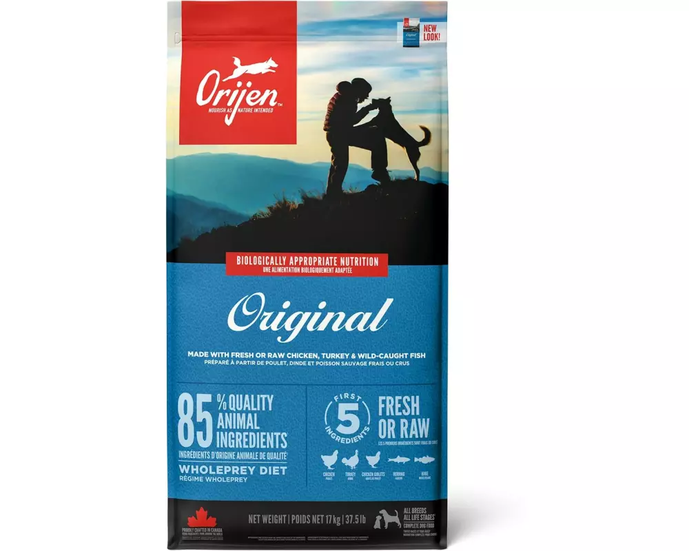Orijen Trockenfutter Dog Original mit Geflügel & Fisch, 17 kg