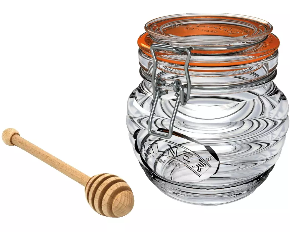 Kilner Einmachglas Honigglas/Löffel Gifbox 400 ml, 1 Stück