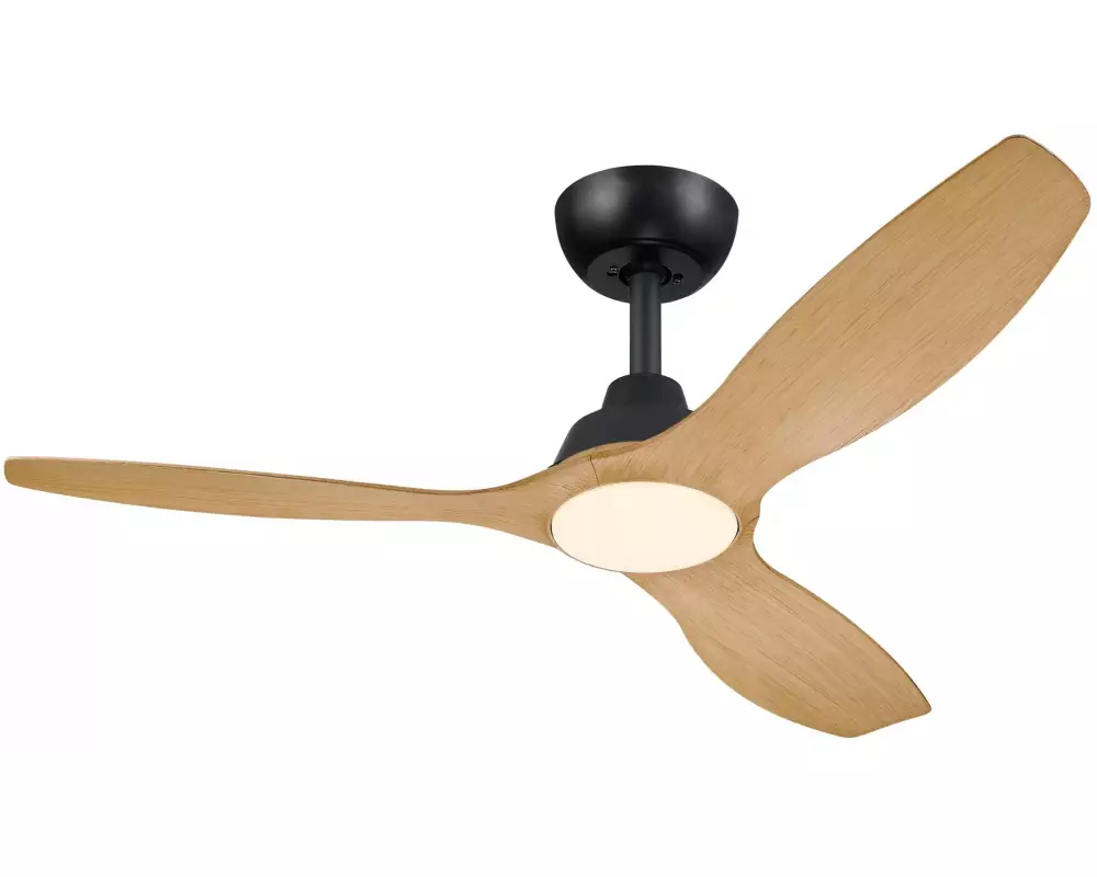 Philips LED-Deckenventilator Olas 35W, Schwarz / Holz