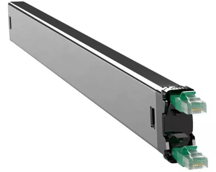 Patchbox Slimpatchkabel Kassette PLUS+ Cat 6A, UTP, 1.8 m, Grün