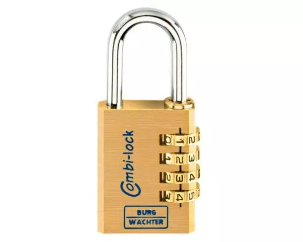 Burgwächter Zahlenschloss Combi Lock 80 Gold Messing
