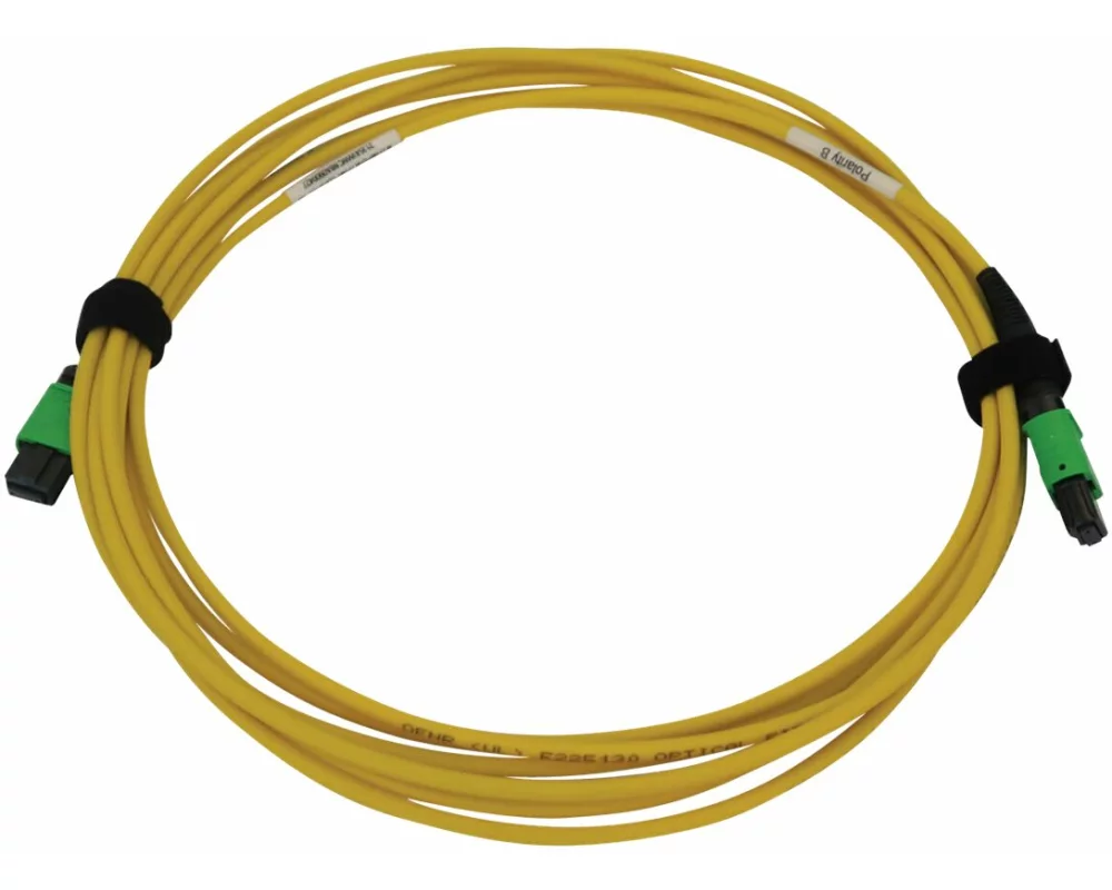 EATON TRIPPLITE 40/100G, Singlemode, 9/125, OS2, Fiber Optic Cable, 12F, MTP/MPO-APC, F/F, LSZH, Yellow, 3m 9.8ft.