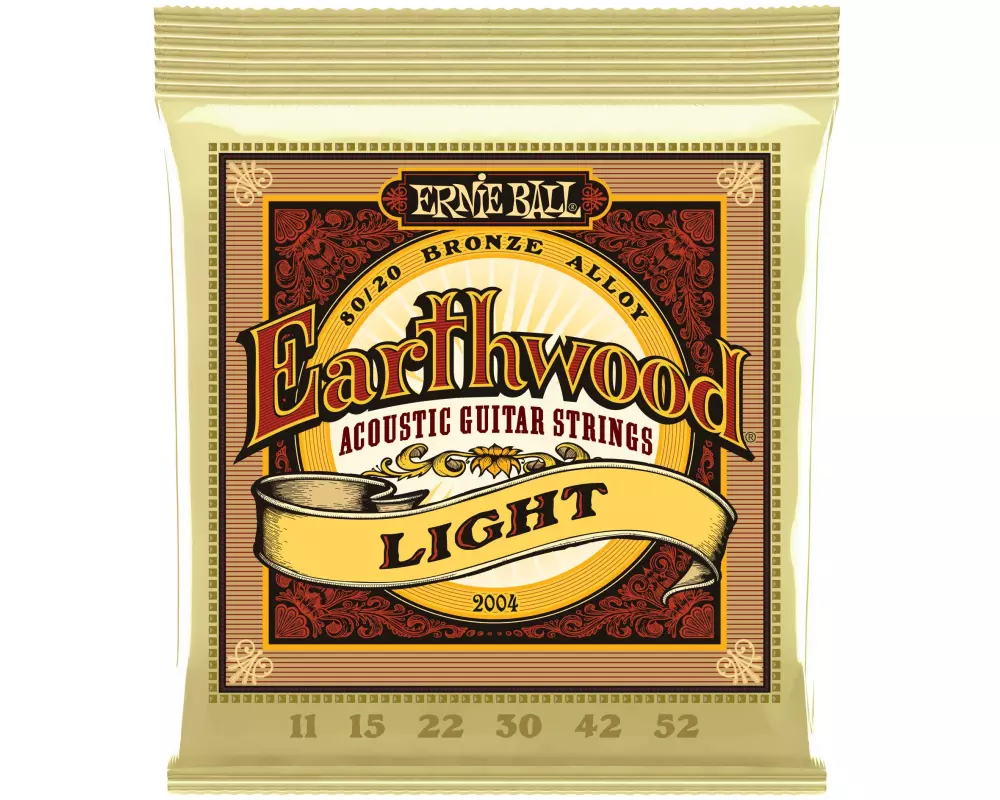 Ernie Ball Gitarrensaiten 2004 Earthwood Bronze – Light 11-52