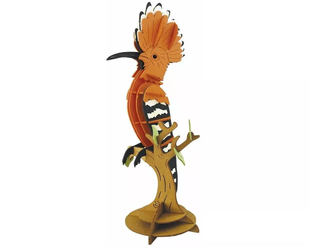 3D Papiermodell. Wiedehopf