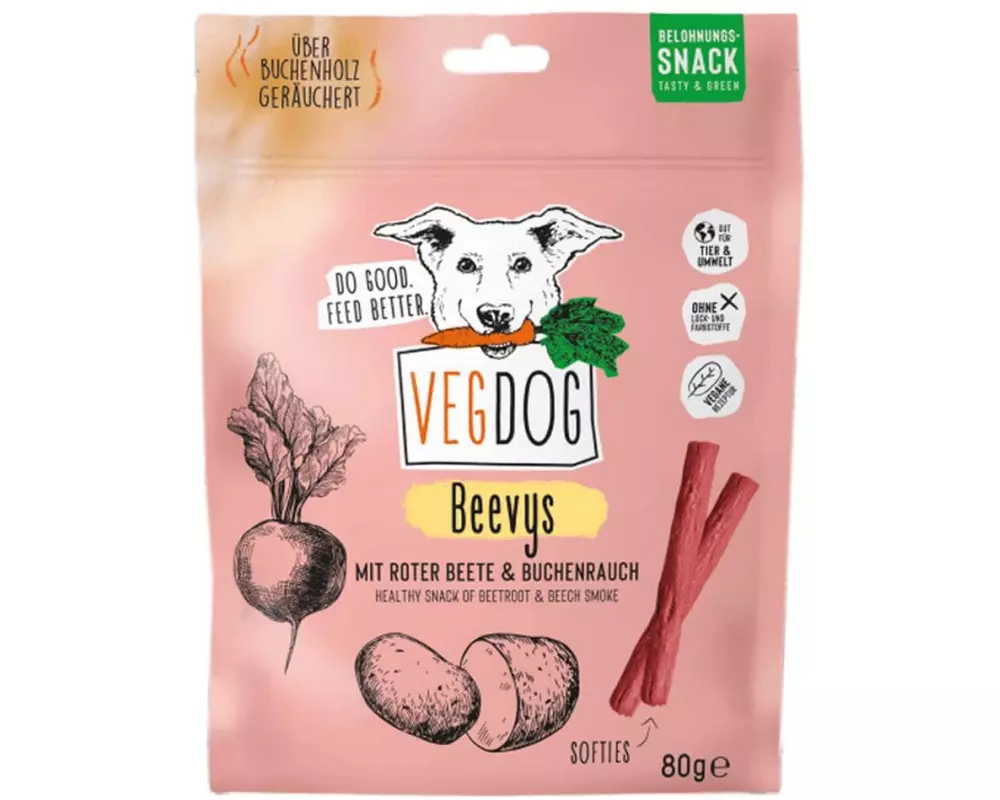 Vegdog Snack Beevys 80 g
