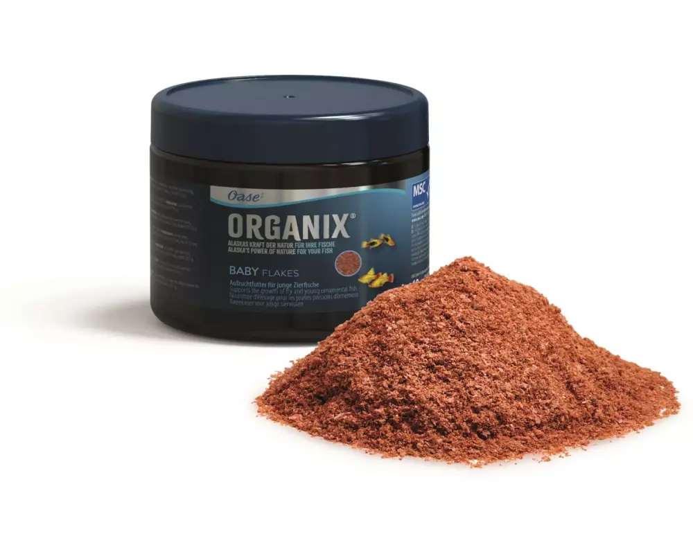 OASE Aufzuchtsfutter Organix Baby Flakes, 60 g