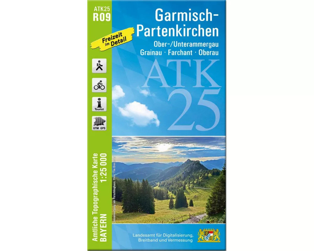 ATK25-R09 Garmisch-Partenkirchen (Amtliche Topographische Karte 1:25000)