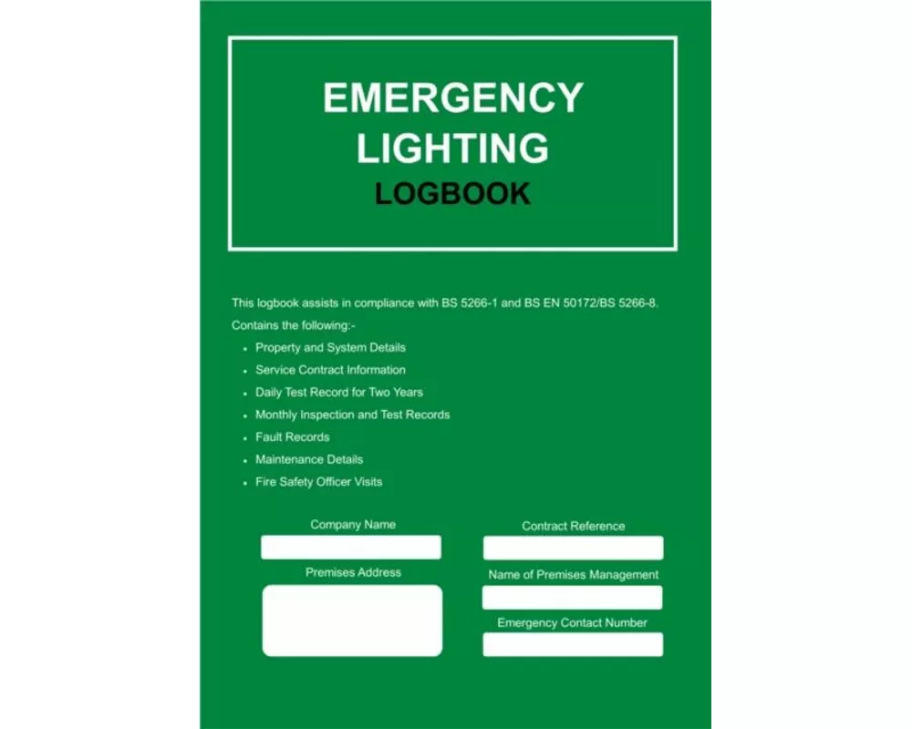 Emergency Lighting Logbook