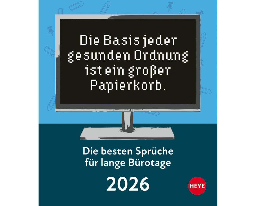 HEYE Abreisskal. Bürotage 2026 22593+26 1T/1S DE 11x14cm