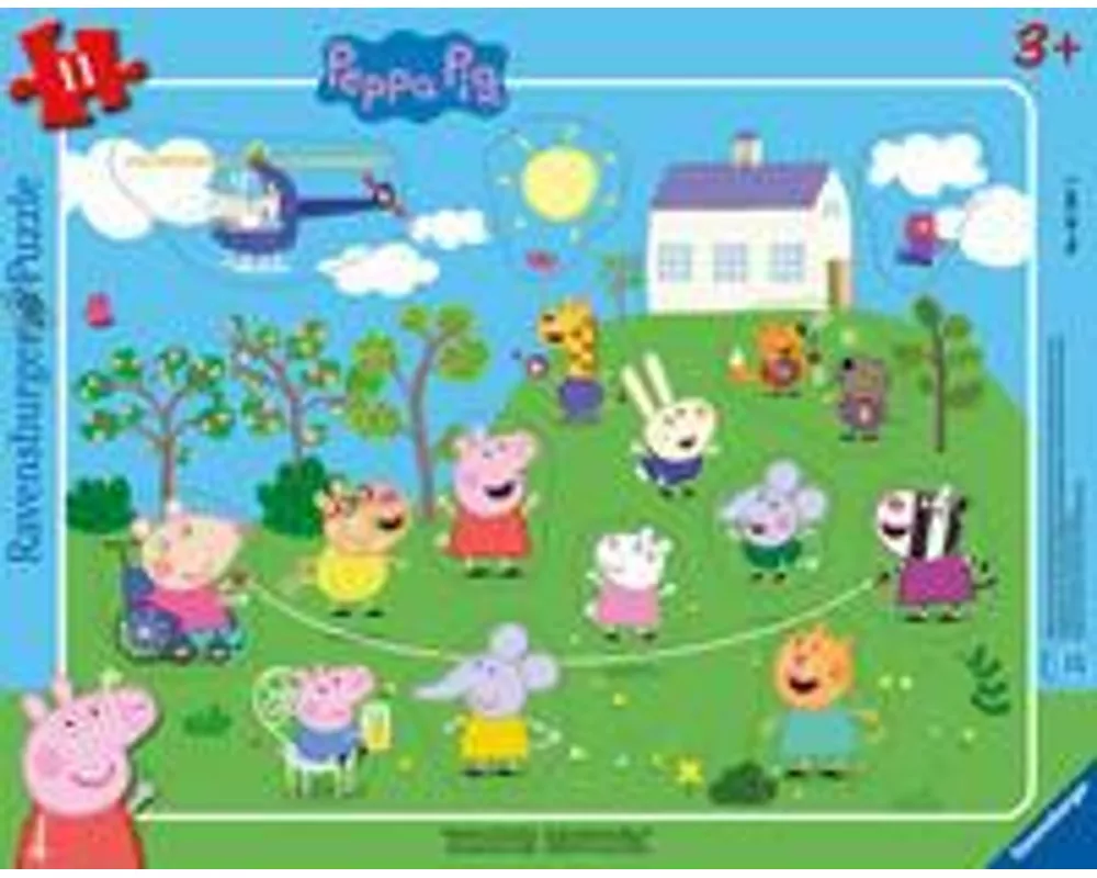 Kinderpuzzle 11 Teile - Peppa Wutz - Seilspringen mit Peppa Wutz