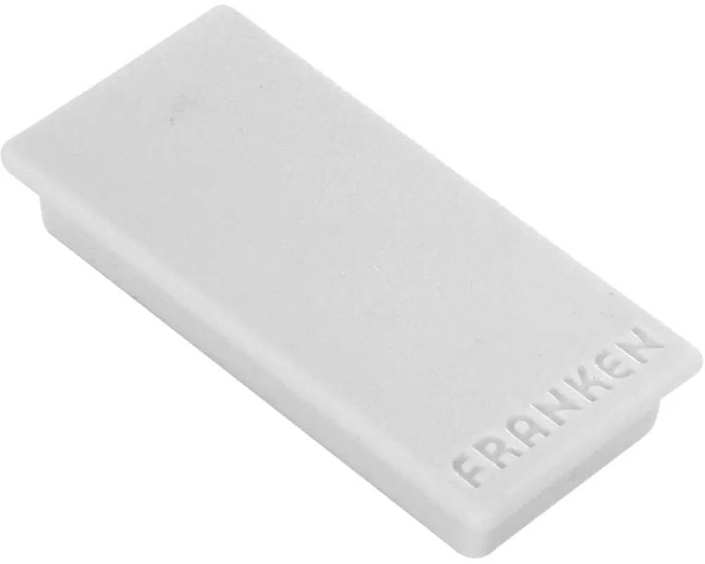 Franken Haftmagnet 23 x 50 mm, 10 Stück, Grau