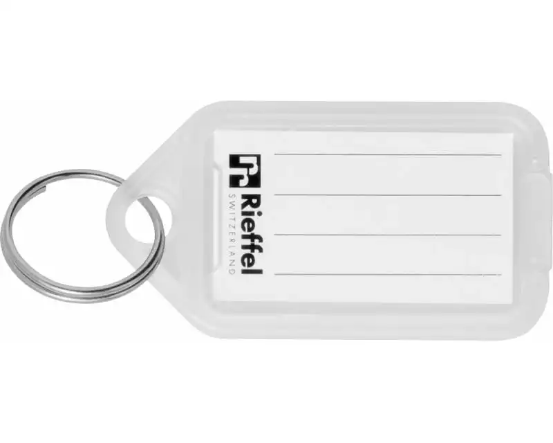 Robert Rieffel Schlüsselanhänger 3.8 x 2.2 cm, 10 Stück, Transparent
