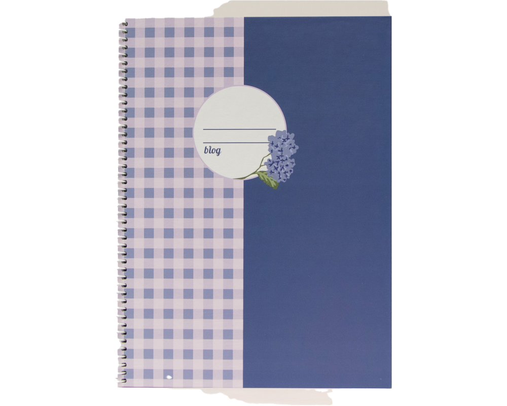 ANCOR Spiralbuch Hardcover A4 130430 Provence Vichy, kariert 80 Bl.