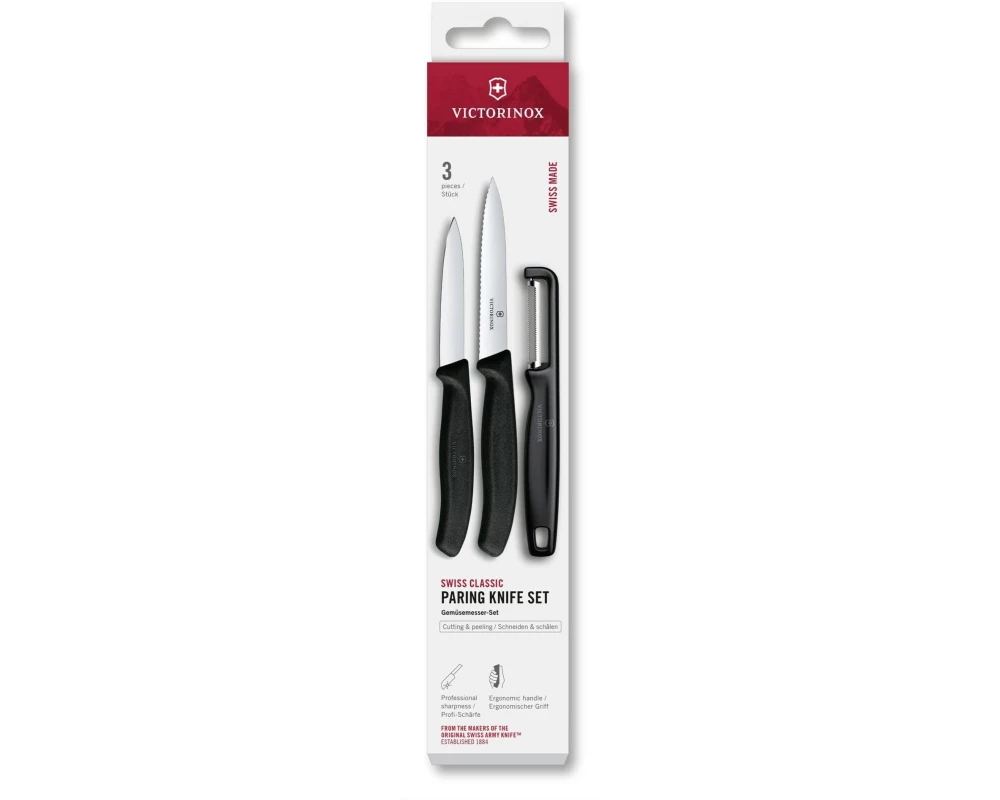 Victorinox Messer-Set Swiss Classic, Schwarz
